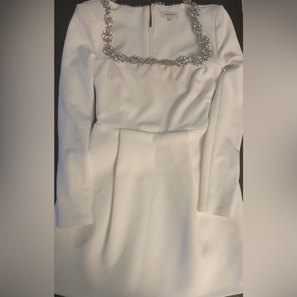 Nadine Merabi Kimberly Dress Size XSmall White sz 2 - Picture 3 of 4